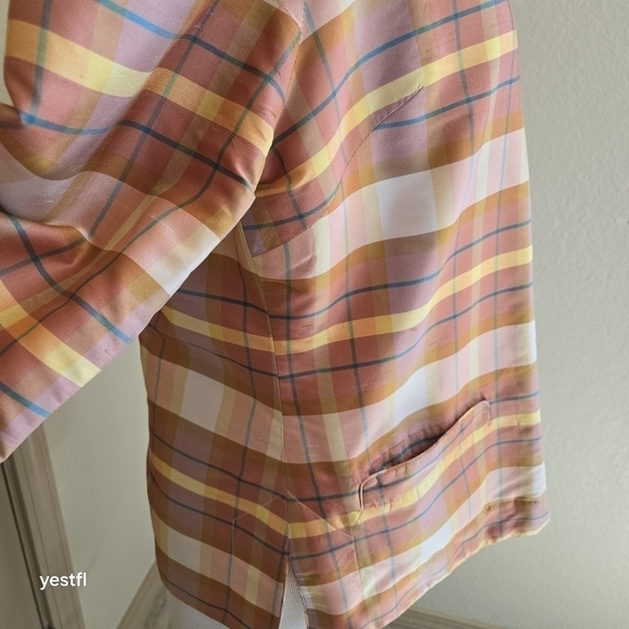 Harris Wallace New York silk blazer 10 - Picture 8 of 10